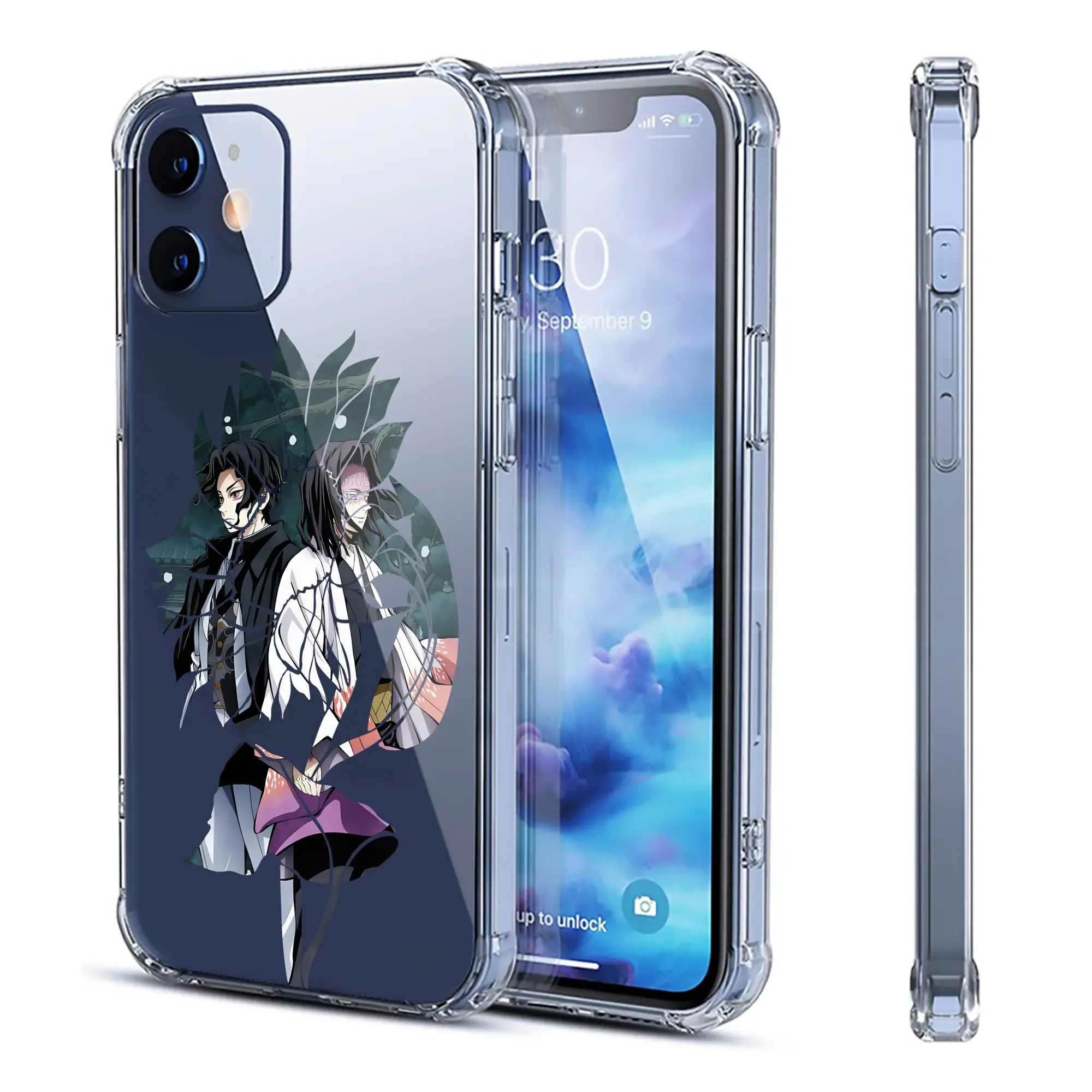 鬼滅の刃 グッズ,産屋敷 耀哉 - IPhone 12シリーズ対応 ・ 透明スマホケース ・ クリアソフトケース ・ TPU素材 ・ 耐衝撃 ・ 高密着 ・ 防汚 防指紋 ・ 簡単着脱